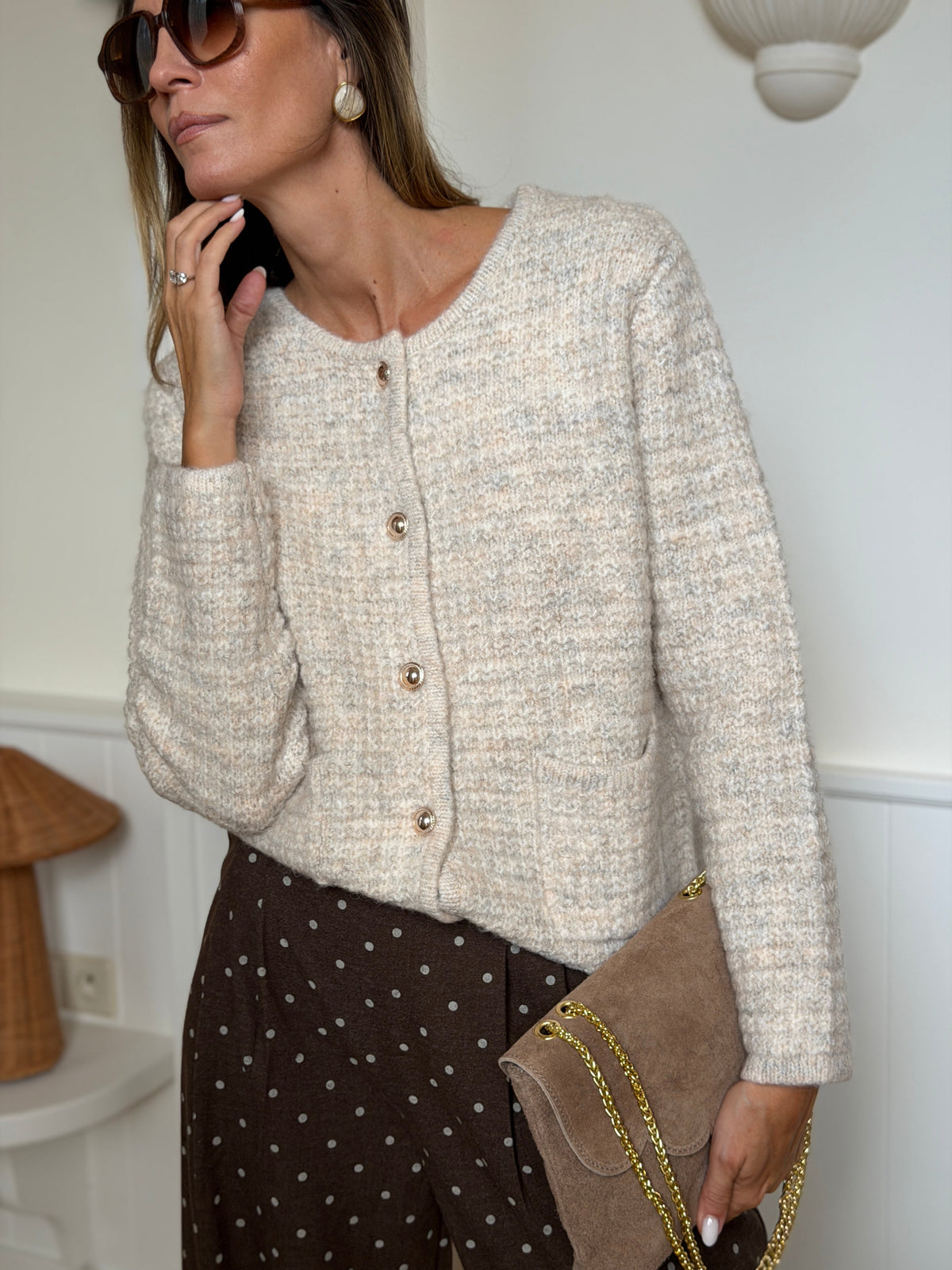 Cardigan Ambroise - Beige Chiné