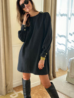 Robe Henriette - Noir