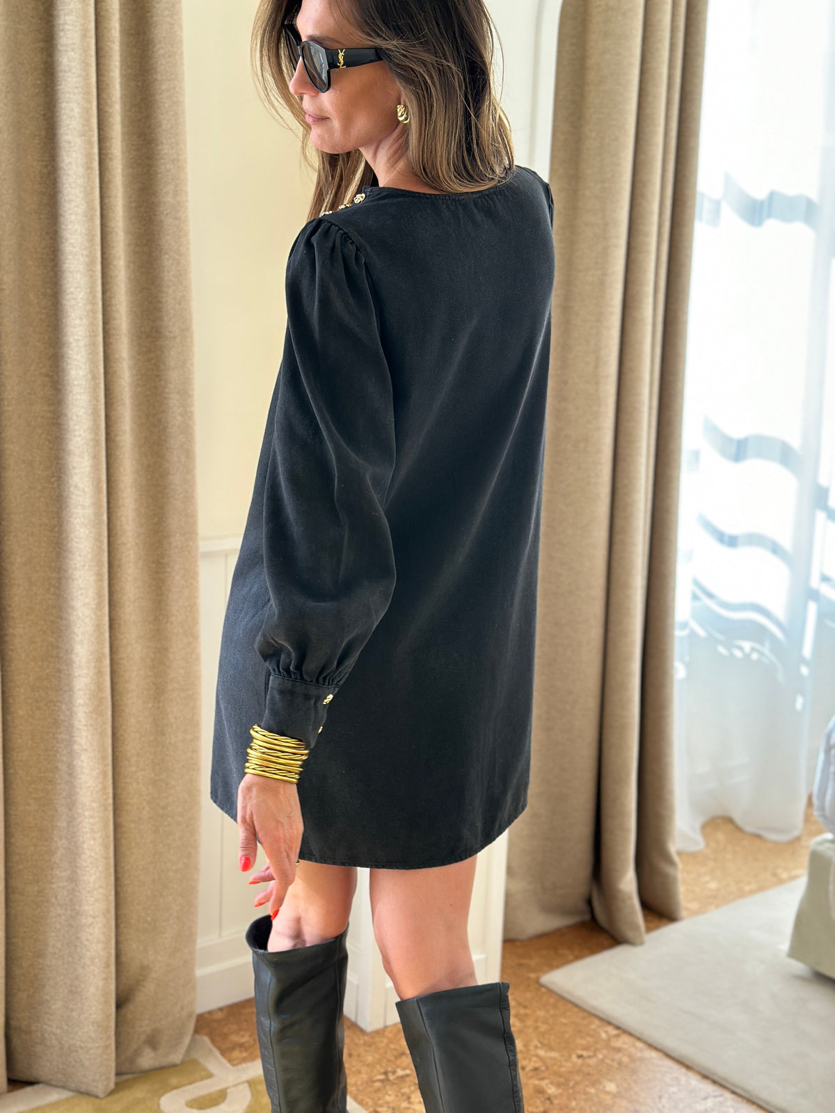 Robe Henriette - Noir