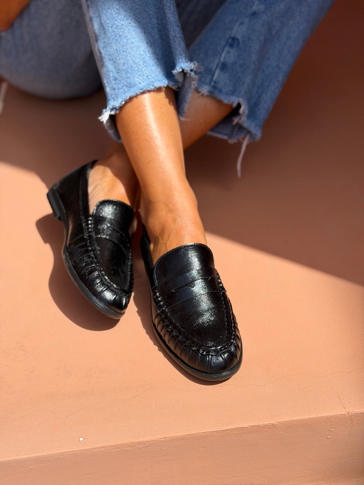 Mocassins Moune - Noir