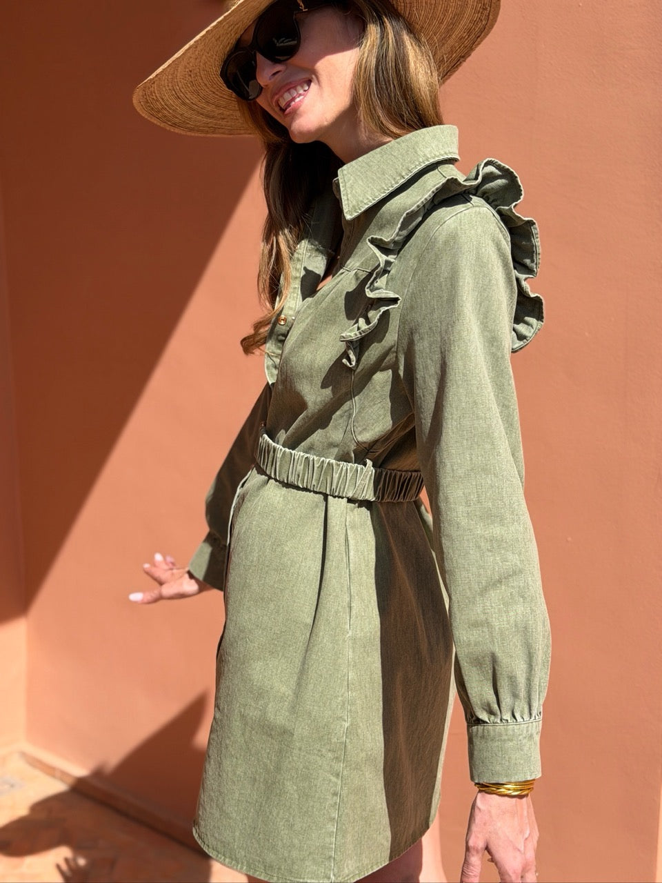 Robe Isélia - Kaki