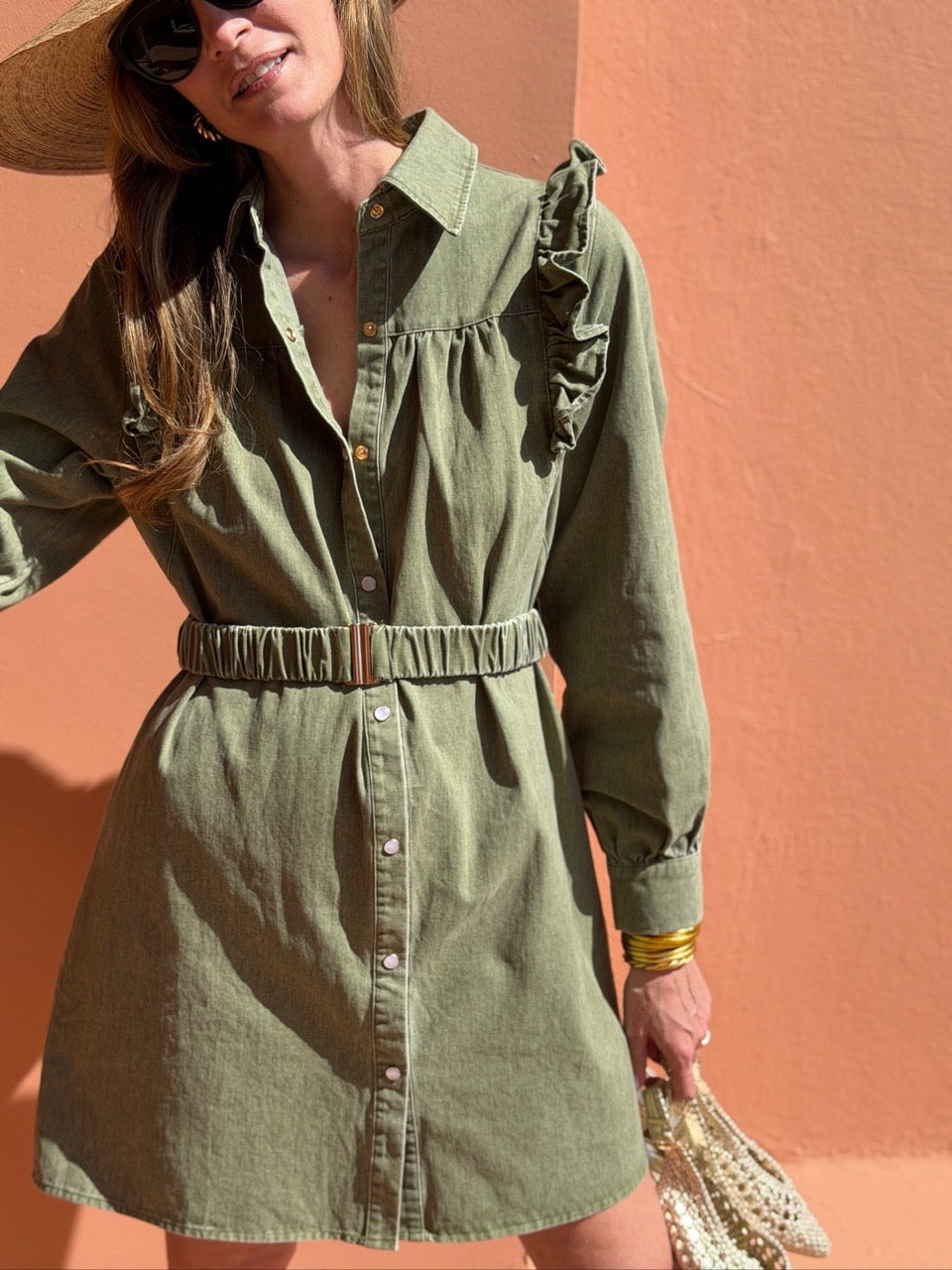 Robe Isélia - Kaki