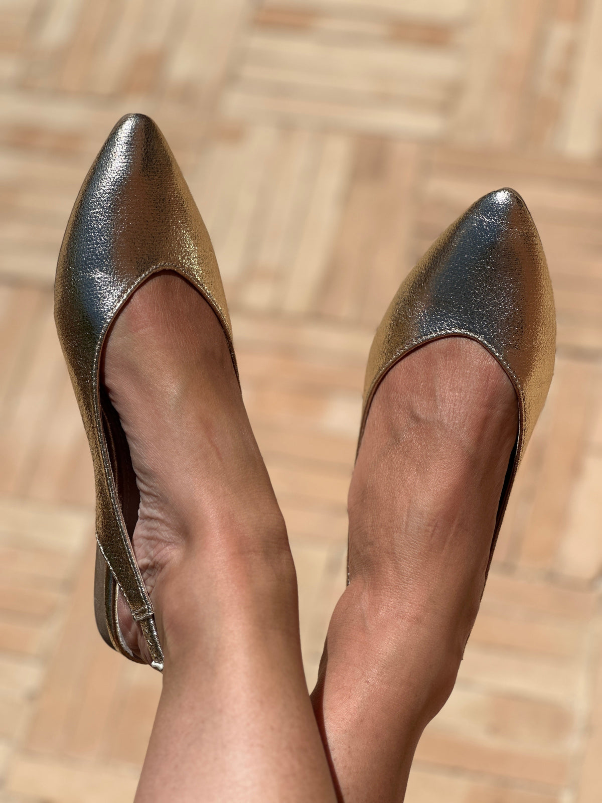 SlingBack Charline - Doré