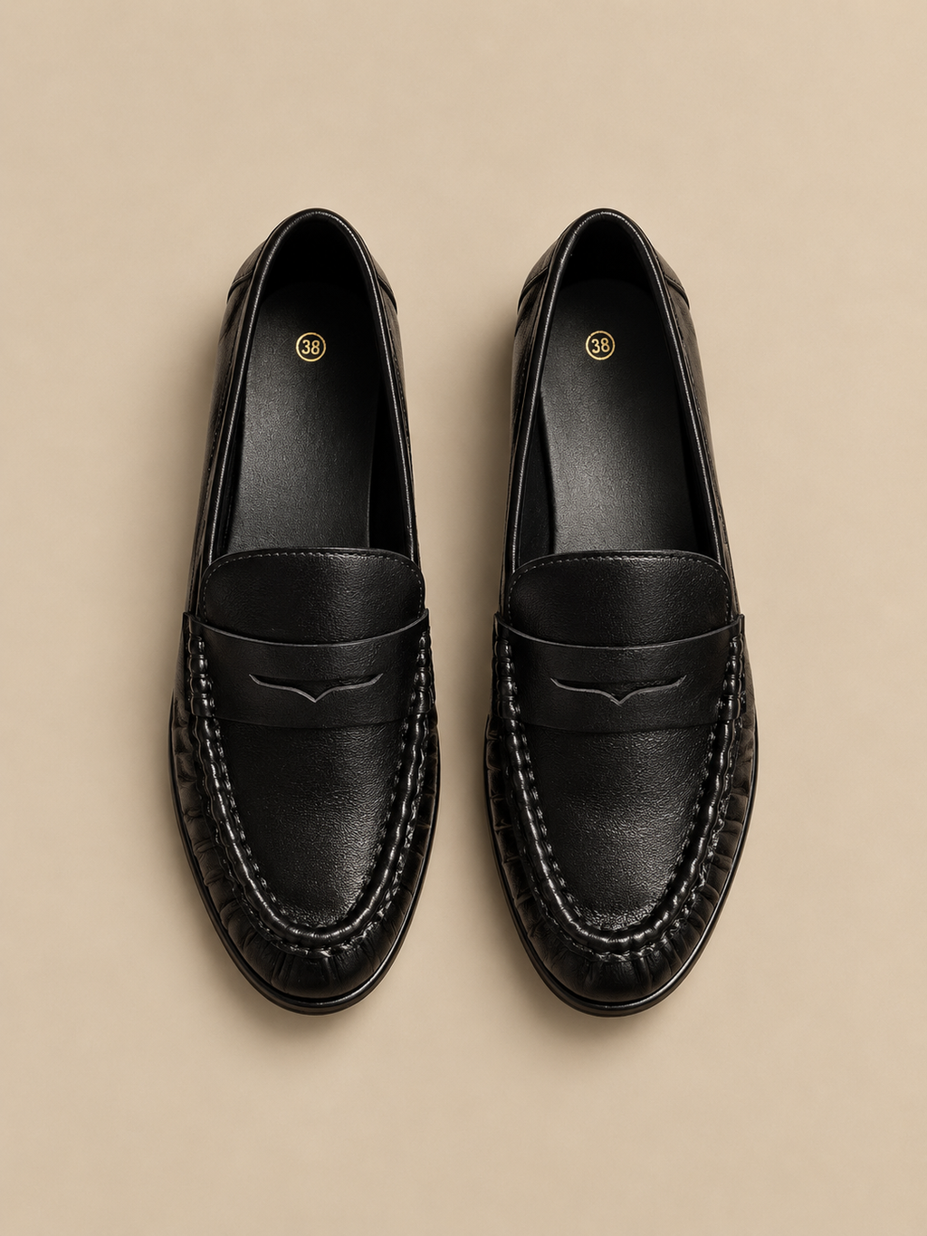 Mocassins Moune - Noir
