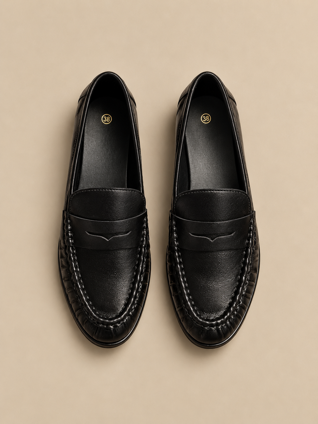 Mocassins Moune - Noir